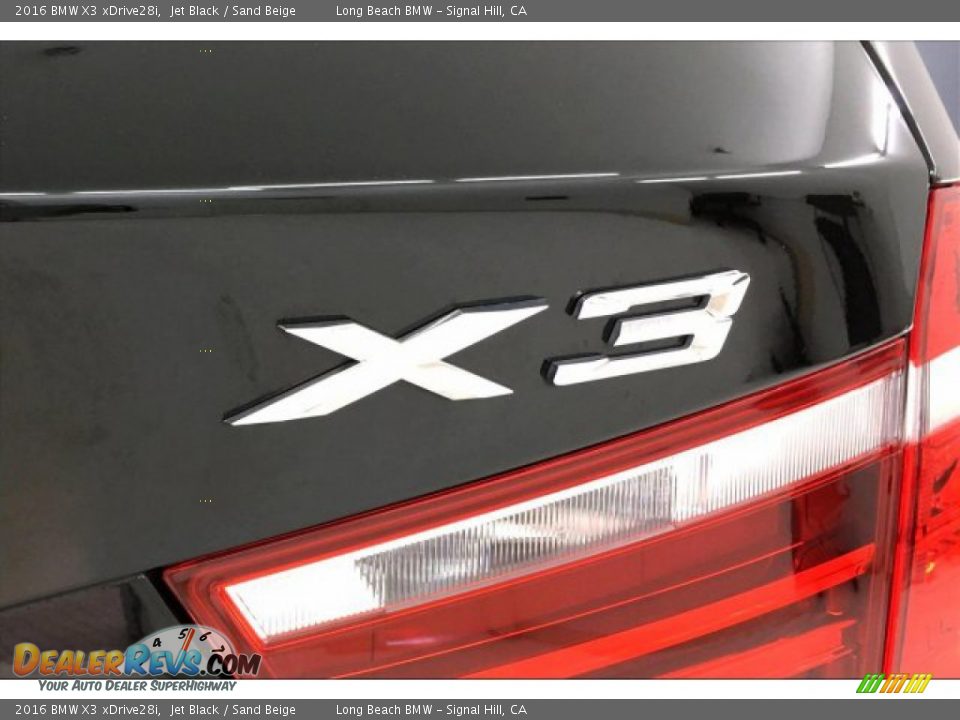 2016 BMW X3 xDrive28i Jet Black / Sand Beige Photo #7