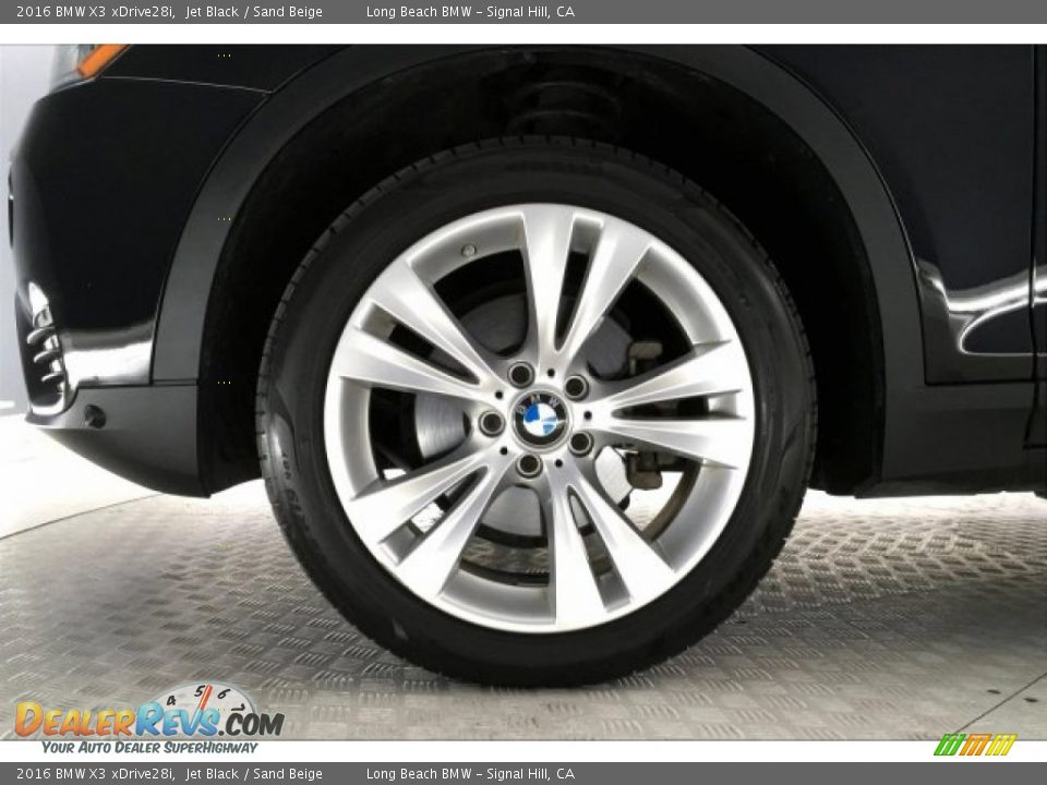 2016 BMW X3 xDrive28i Jet Black / Sand Beige Photo #8