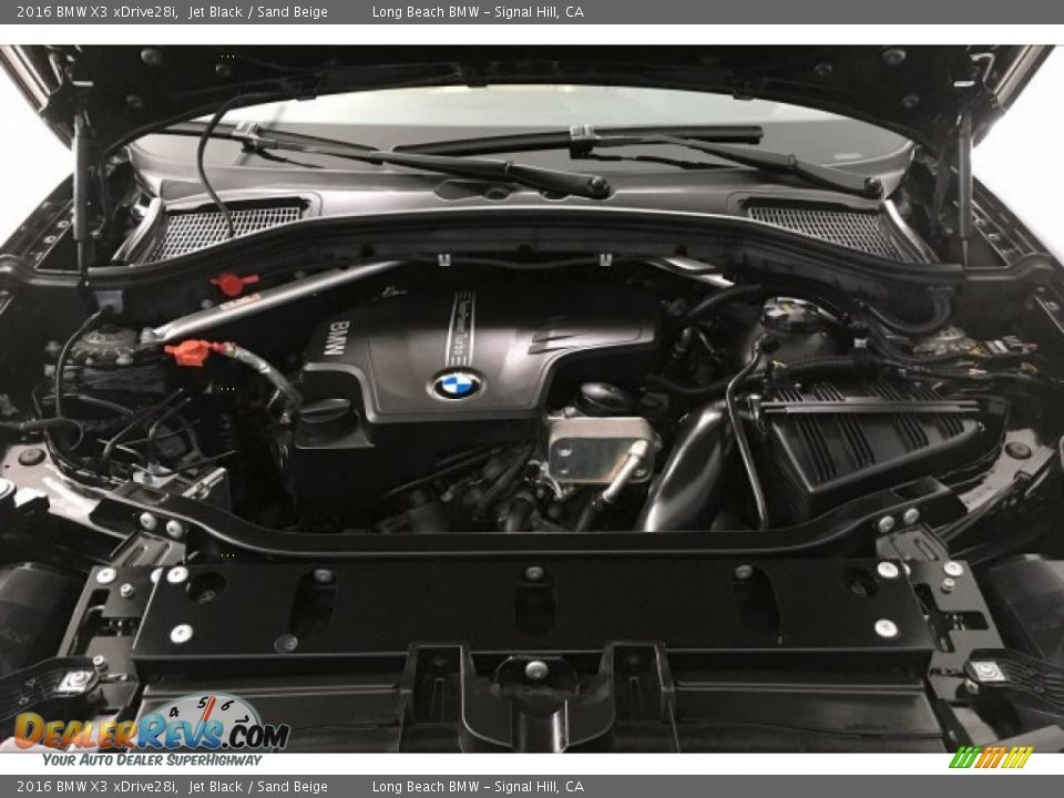 2016 BMW X3 xDrive28i Jet Black / Sand Beige Photo #9