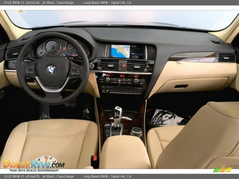 2016 BMW X3 xDrive28i Jet Black / Sand Beige Photo #20
