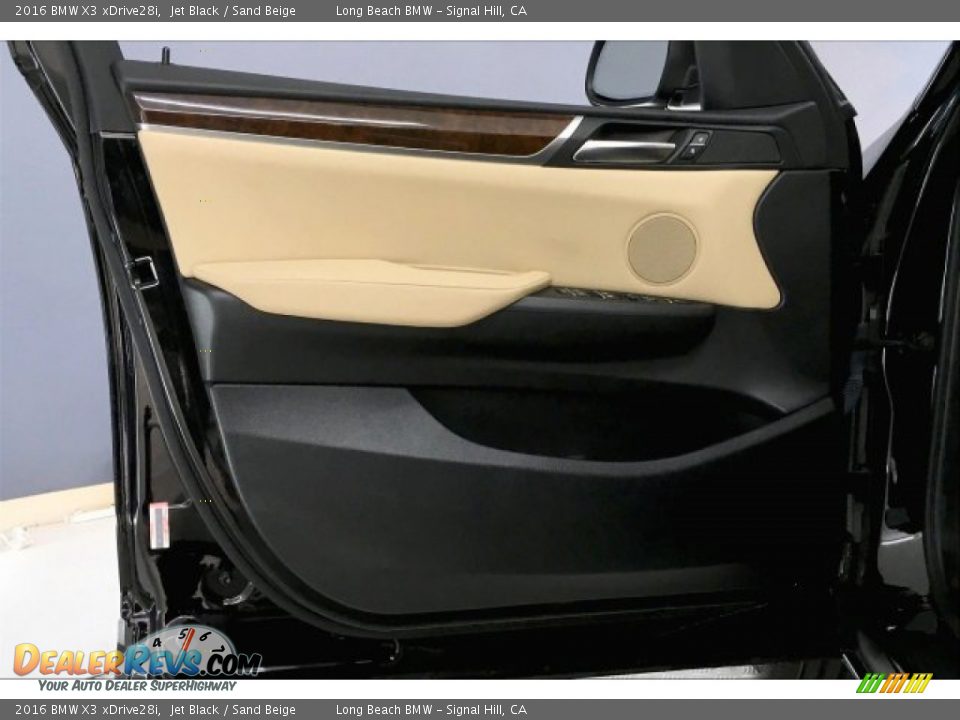 2016 BMW X3 xDrive28i Jet Black / Sand Beige Photo #21