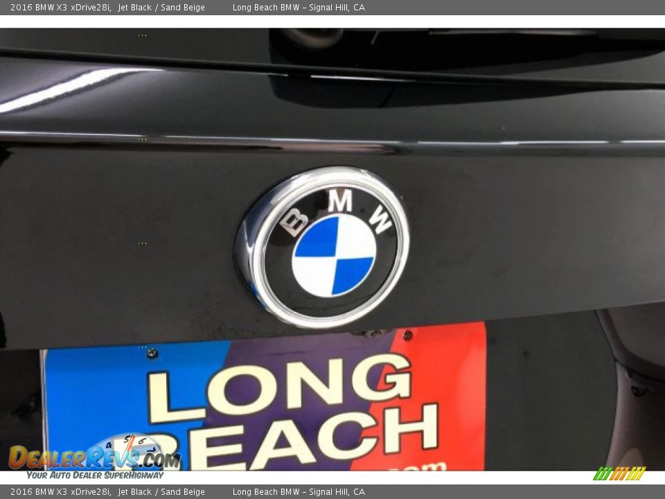 2016 BMW X3 xDrive28i Jet Black / Sand Beige Photo #23