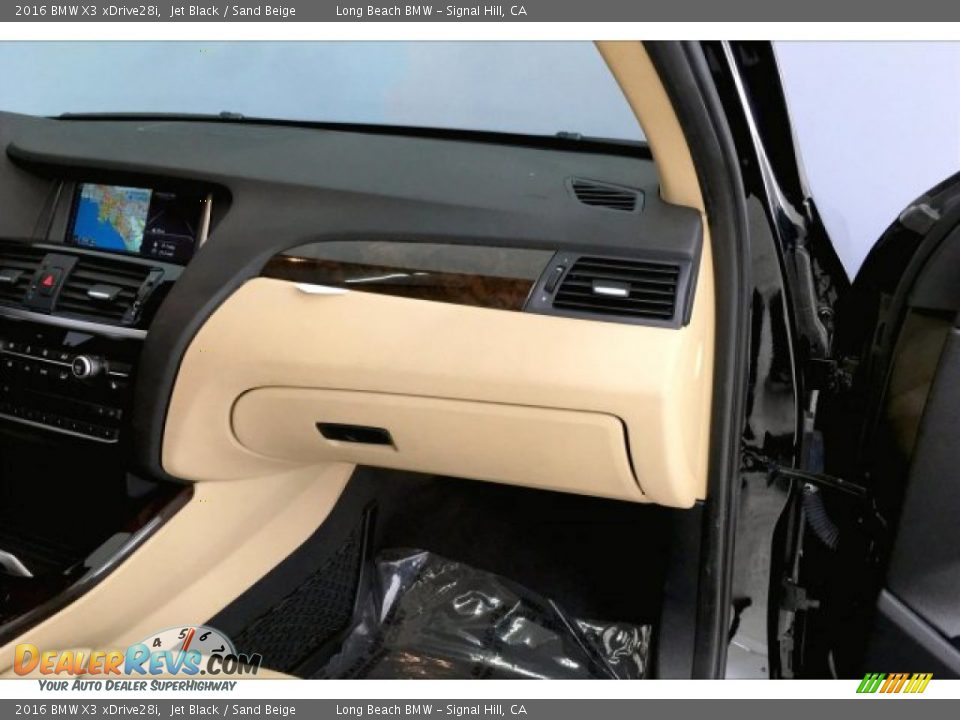 2016 BMW X3 xDrive28i Jet Black / Sand Beige Photo #24
