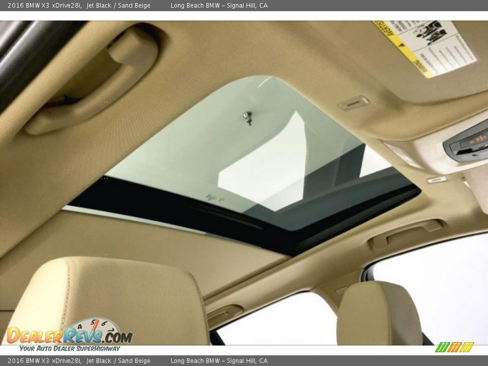 2016 BMW X3 xDrive28i Jet Black / Sand Beige Photo #25