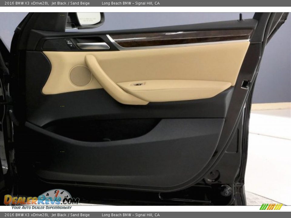 2016 BMW X3 xDrive28i Jet Black / Sand Beige Photo #26