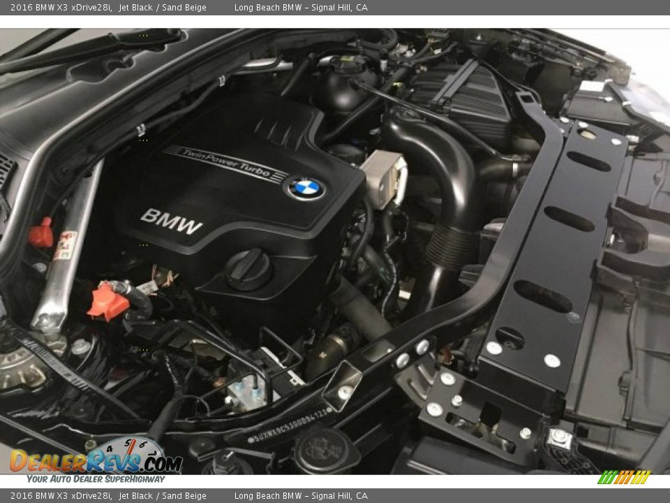 2016 BMW X3 xDrive28i Jet Black / Sand Beige Photo #27