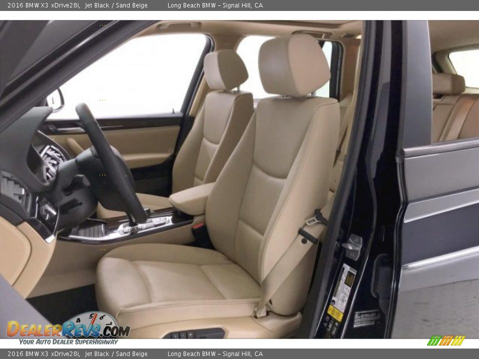 2016 BMW X3 xDrive28i Jet Black / Sand Beige Photo #32