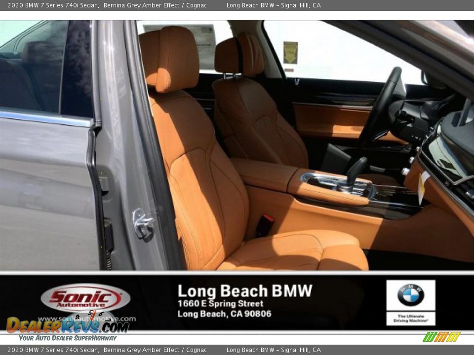 2020 BMW 7 Series 740i Sedan Bernina Grey Amber Effect / Cognac Photo #7