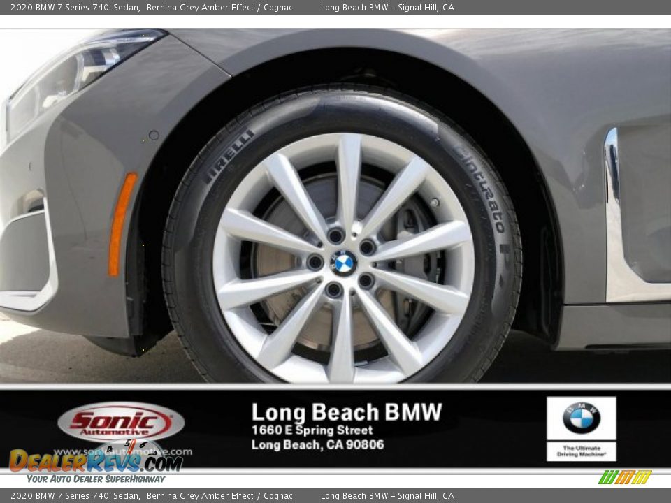 2020 BMW 7 Series 740i Sedan Bernina Grey Amber Effect / Cognac Photo #9