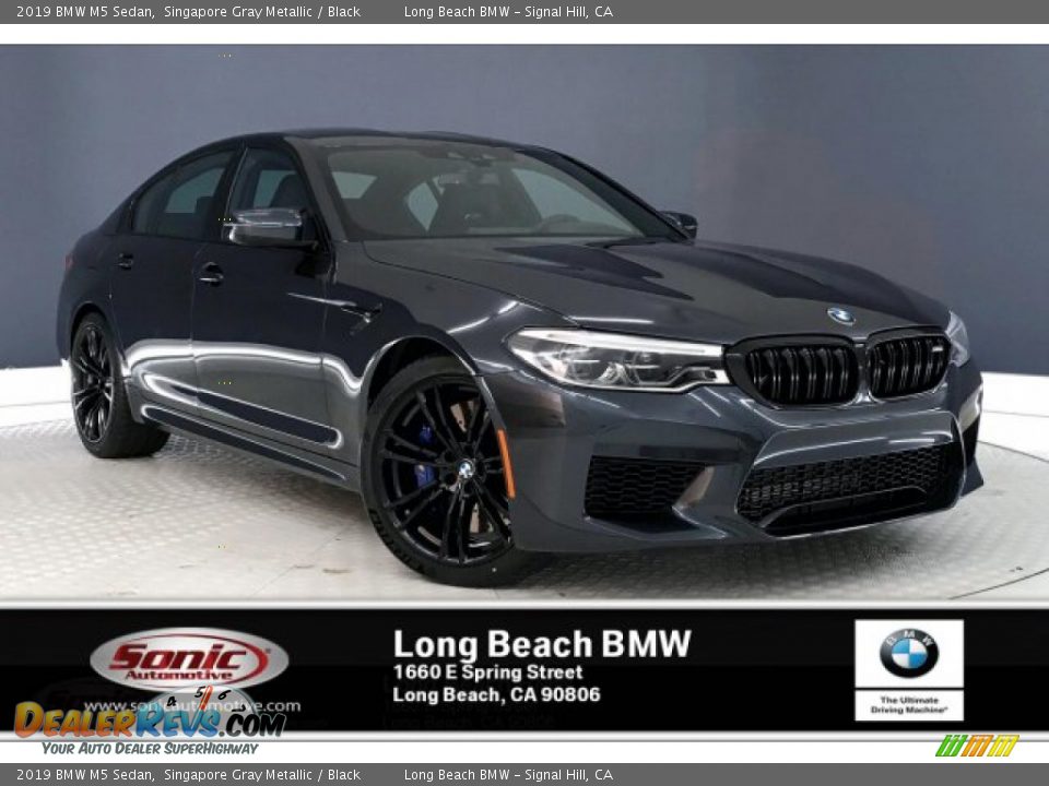2019 BMW M5 Sedan Singapore Gray Metallic / Black Photo #1