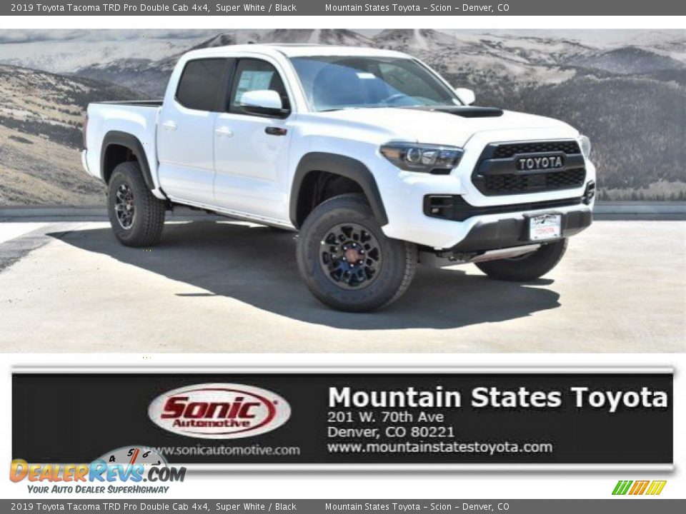 2019 Toyota Tacoma TRD Pro Double Cab 4x4 Super White / Black Photo #1