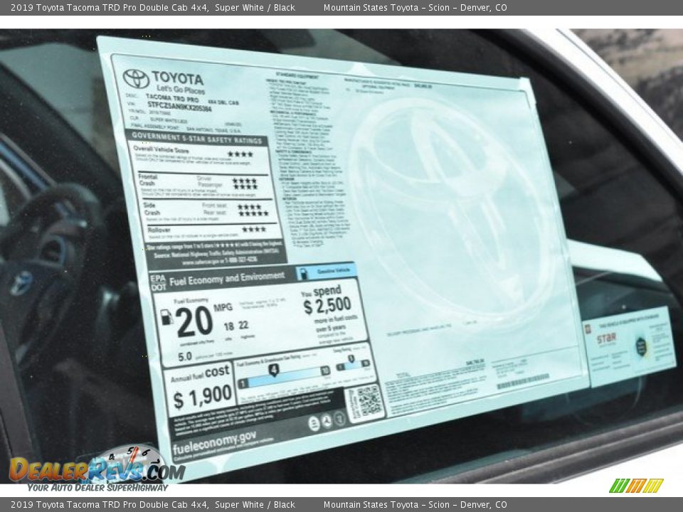 2019 Toyota Tacoma TRD Pro Double Cab 4x4 Super White / Black Photo #11