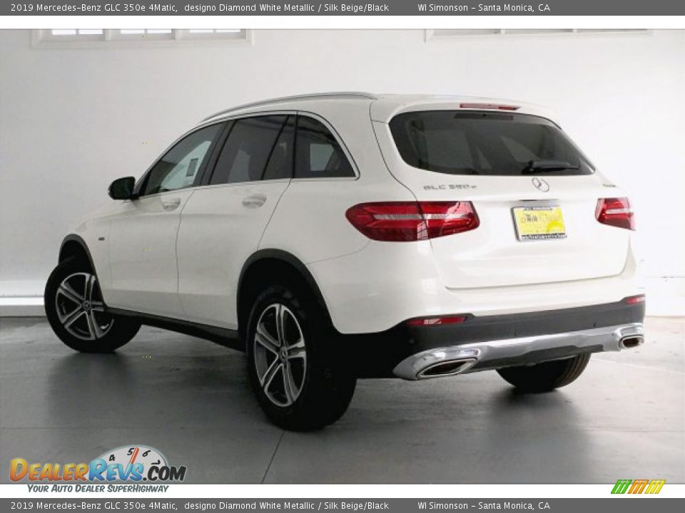 2019 Mercedes-Benz GLC 350e 4Matic designo Diamond White Metallic / Silk Beige/Black Photo #2