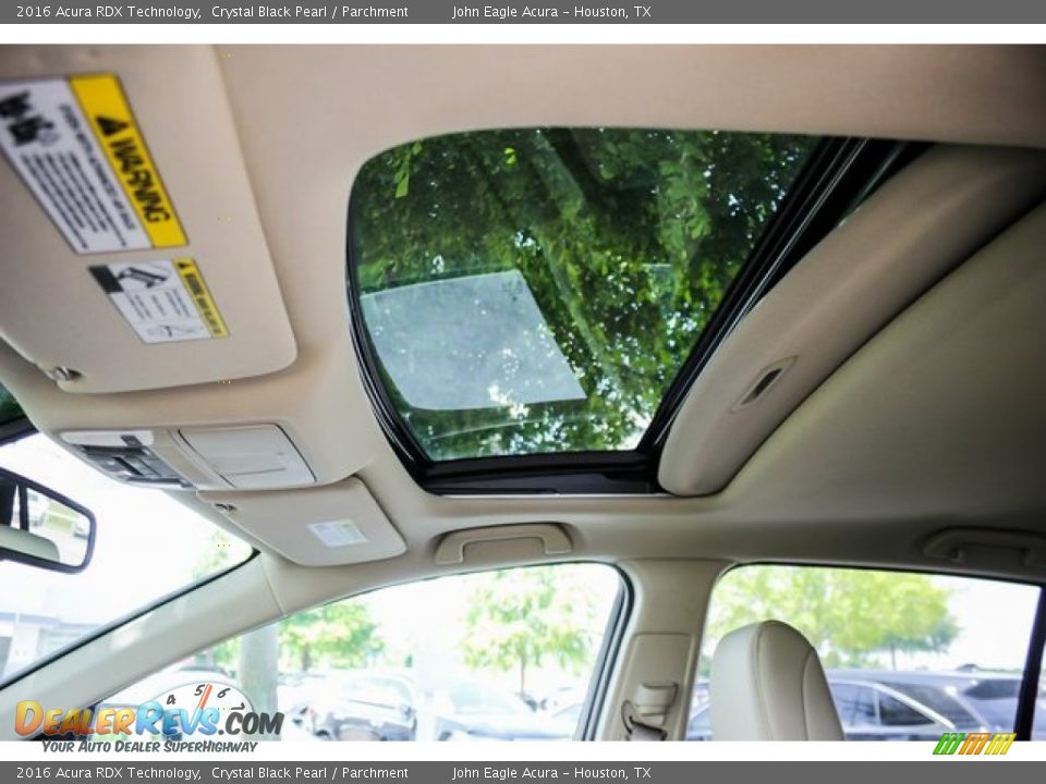 2016 Acura RDX Technology Crystal Black Pearl / Parchment Photo #17