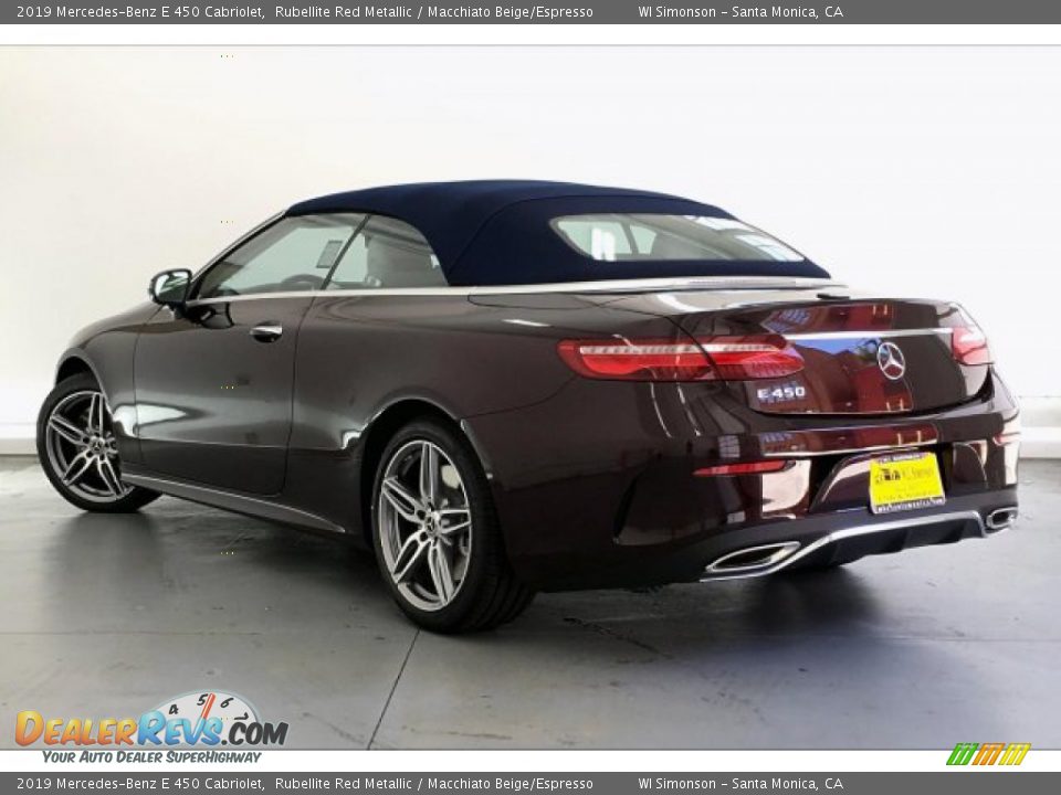 2019 Mercedes-Benz E 450 Cabriolet Rubellite Red Metallic / Macchiato Beige/Espresso Photo #2