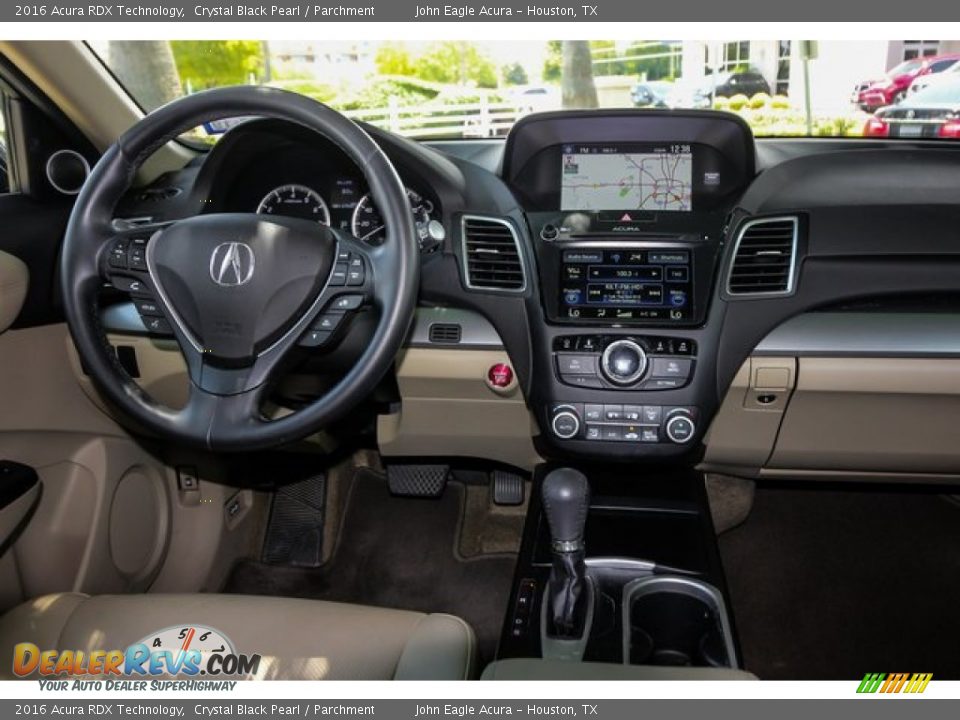 2016 Acura RDX Technology Crystal Black Pearl / Parchment Photo #27