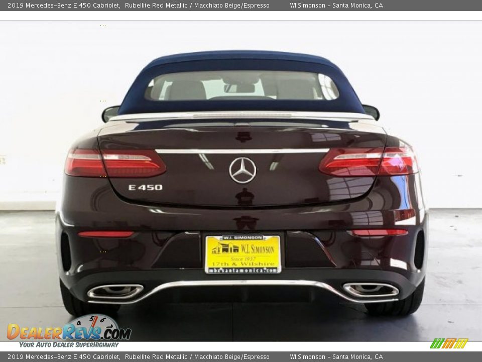 2019 Mercedes-Benz E 450 Cabriolet Rubellite Red Metallic / Macchiato Beige/Espresso Photo #3