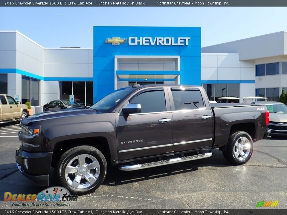 2016 Chevrolet Silverado 1500 LTZ Crew Cab 4x4 Tungsten Metallic / Jet Black Photo #1