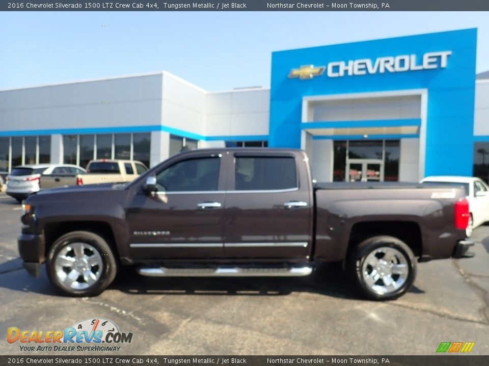 2016 Chevrolet Silverado 1500 LTZ Crew Cab 4x4 Tungsten Metallic / Jet Black Photo #3