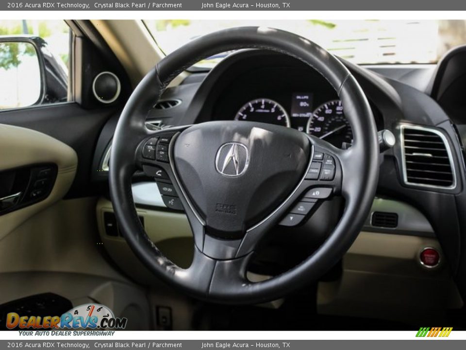 2016 Acura RDX Technology Crystal Black Pearl / Parchment Photo #31