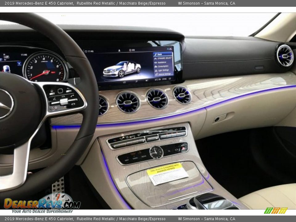 2019 Mercedes-Benz E 450 Cabriolet Rubellite Red Metallic / Macchiato Beige/Espresso Photo #6