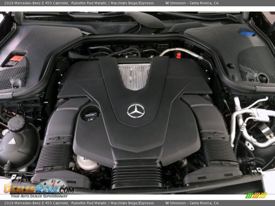2019 Mercedes-Benz E 450 Cabriolet Rubellite Red Metallic / Macchiato Beige/Espresso Photo #8
