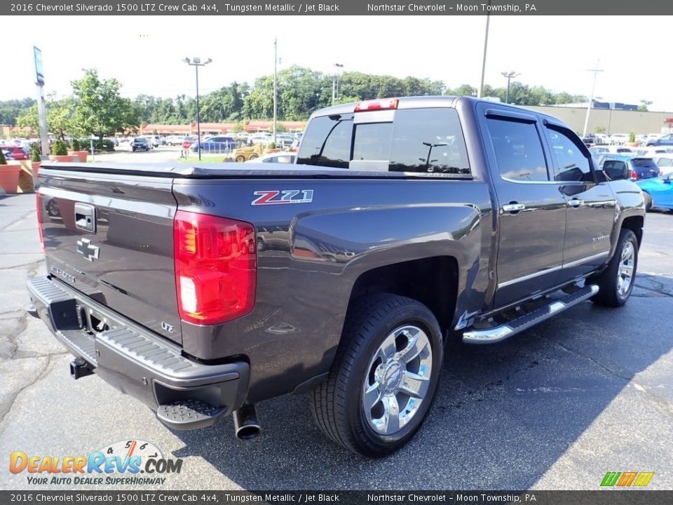 2016 Chevrolet Silverado 1500 LTZ Crew Cab 4x4 Tungsten Metallic / Jet Black Photo #8