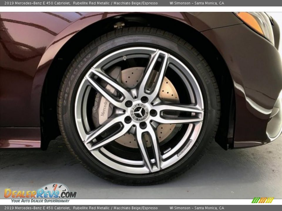 2019 Mercedes-Benz E 450 Cabriolet Rubellite Red Metallic / Macchiato Beige/Espresso Photo #9