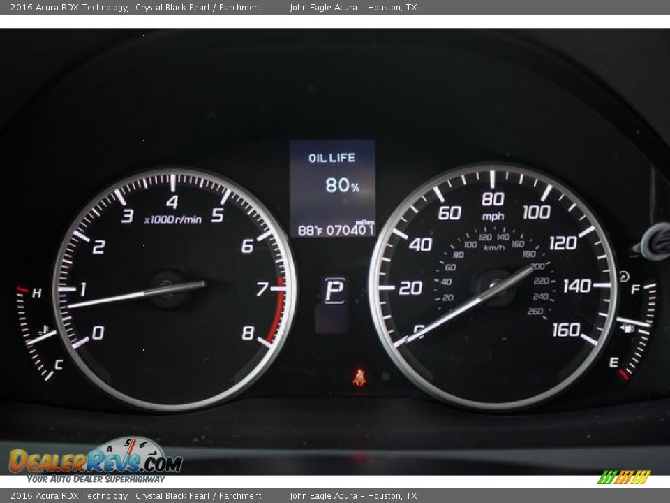 2016 Acura RDX Technology Crystal Black Pearl / Parchment Photo #34