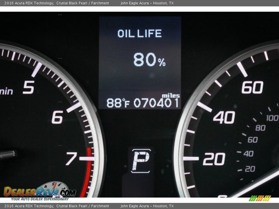 2016 Acura RDX Technology Crystal Black Pearl / Parchment Photo #35