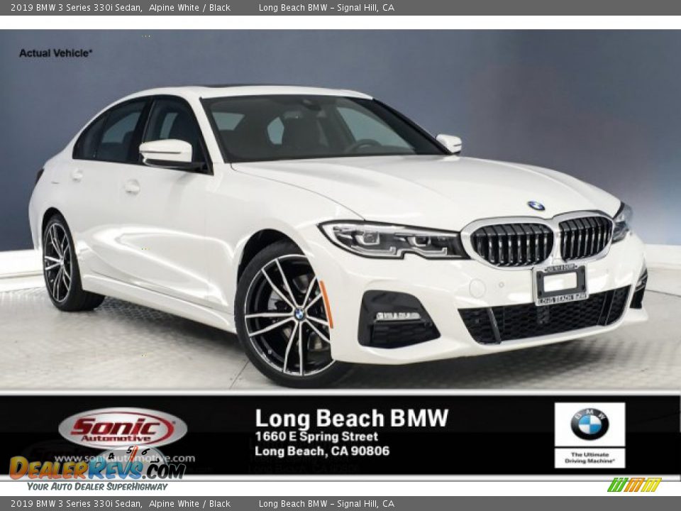 2019 BMW 3 Series 330i Sedan Alpine White / Black Photo #1