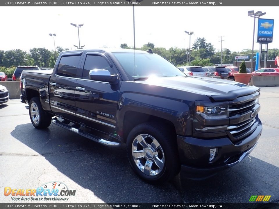 2016 Chevrolet Silverado 1500 LTZ Crew Cab 4x4 Tungsten Metallic / Jet Black Photo #10