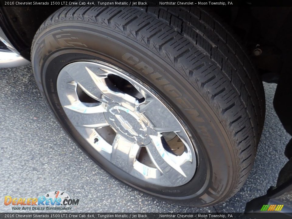 2016 Chevrolet Silverado 1500 LTZ Crew Cab 4x4 Tungsten Metallic / Jet Black Photo #13