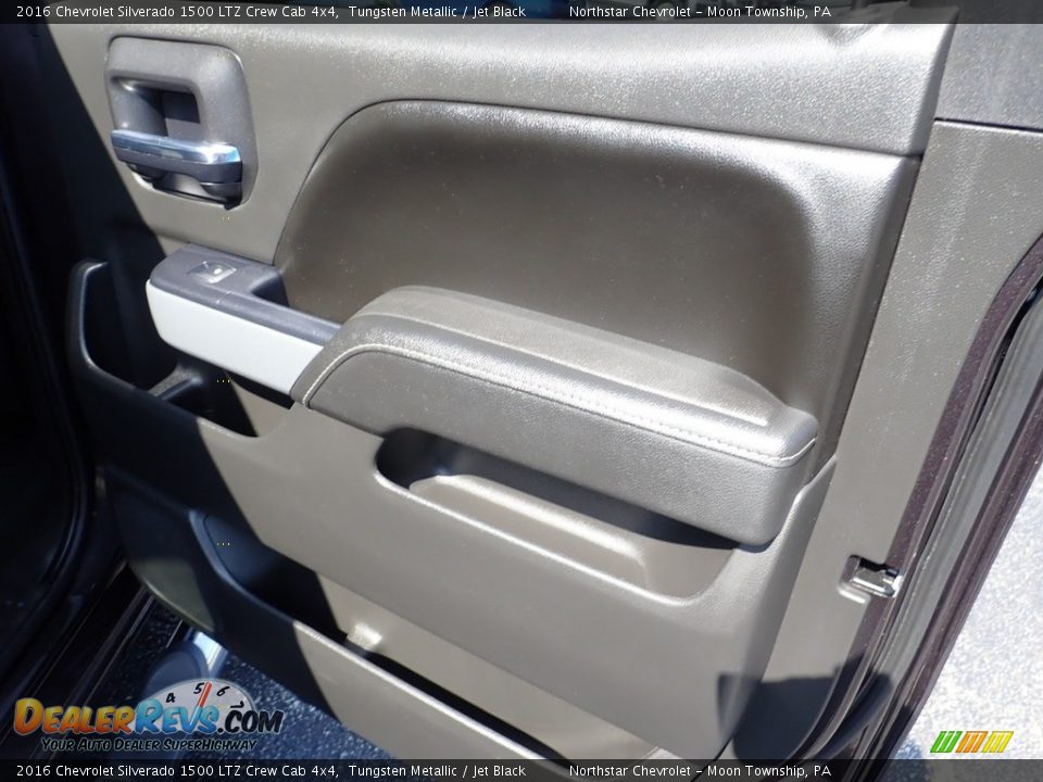 2016 Chevrolet Silverado 1500 LTZ Crew Cab 4x4 Tungsten Metallic / Jet Black Photo #19