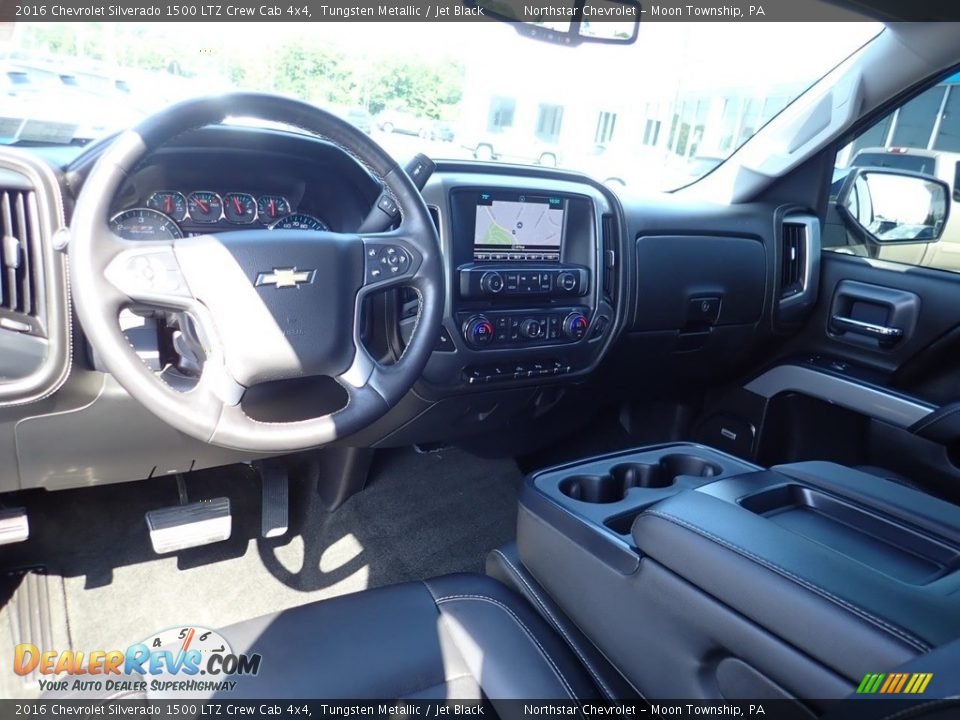 2016 Chevrolet Silverado 1500 LTZ Crew Cab 4x4 Tungsten Metallic / Jet Black Photo #22