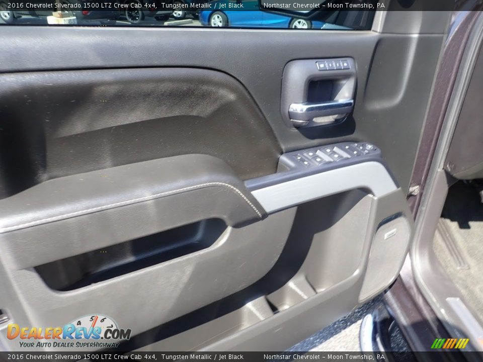 2016 Chevrolet Silverado 1500 LTZ Crew Cab 4x4 Tungsten Metallic / Jet Black Photo #24