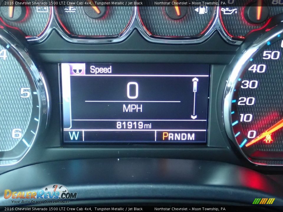 2016 Chevrolet Silverado 1500 LTZ Crew Cab 4x4 Tungsten Metallic / Jet Black Photo #29