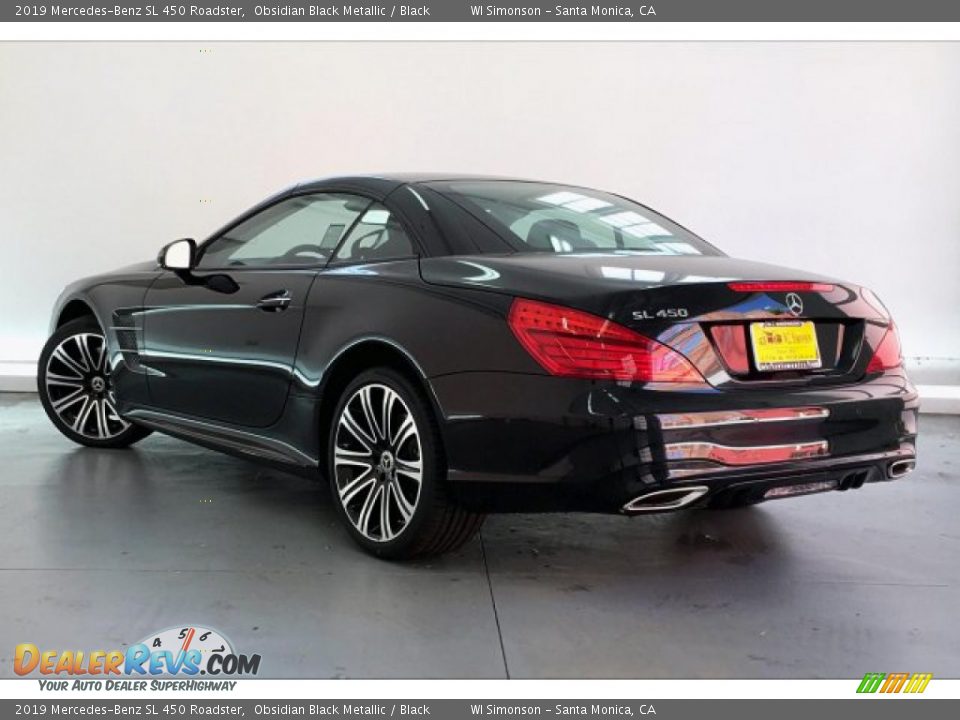 2019 Mercedes-Benz SL 450 Roadster Obsidian Black Metallic / Black Photo #2