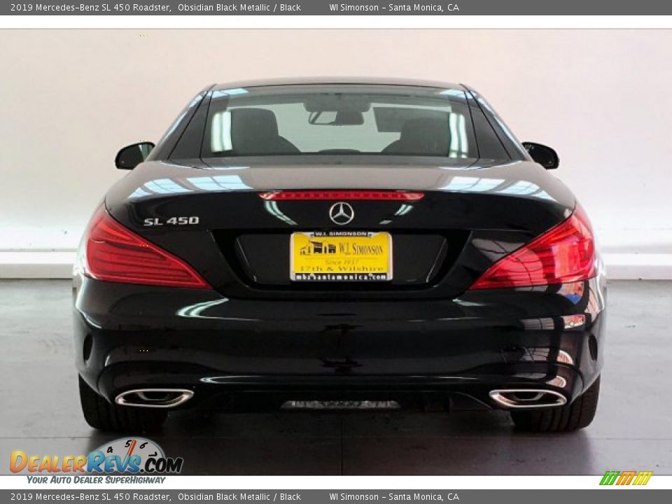 2019 Mercedes-Benz SL 450 Roadster Obsidian Black Metallic / Black Photo #3