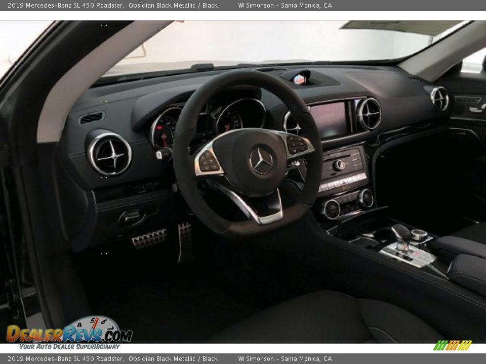 2019 Mercedes-Benz SL 450 Roadster Obsidian Black Metallic / Black Photo #4