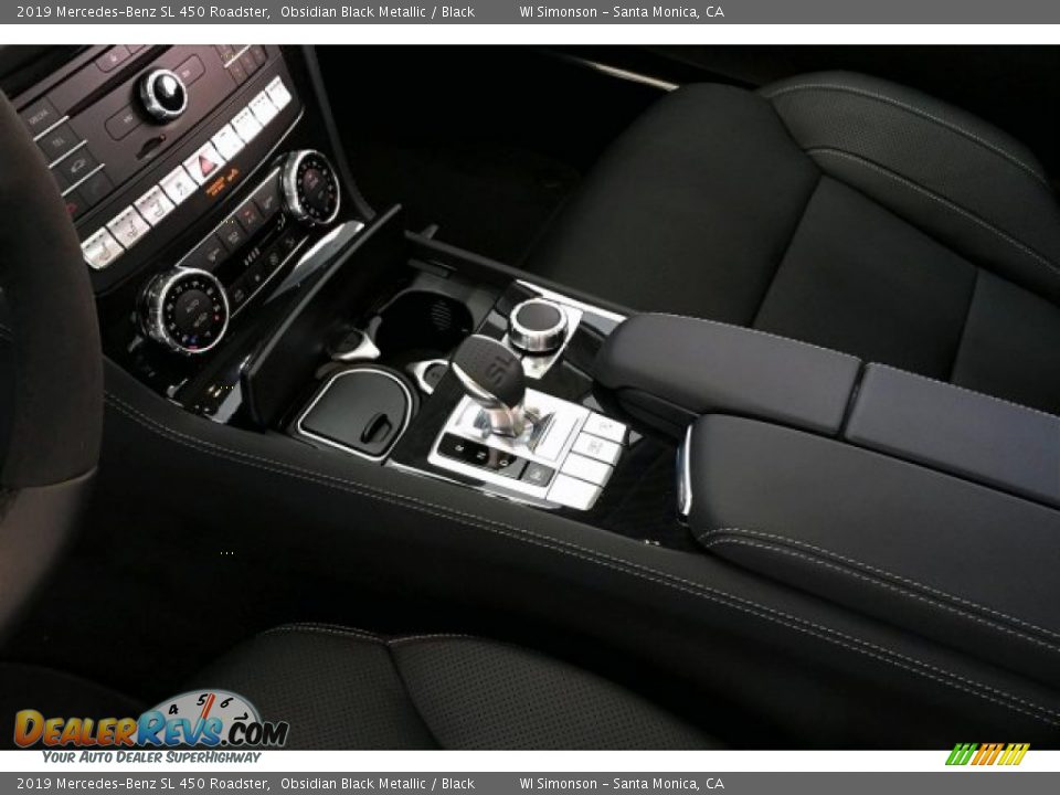 2019 Mercedes-Benz SL 450 Roadster Obsidian Black Metallic / Black Photo #7