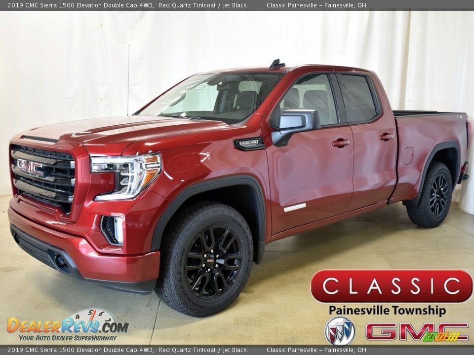 2019 GMC Sierra 1500 Elevation Double Cab 4WD Red Quartz Tintcoat / Jet Black Photo #1