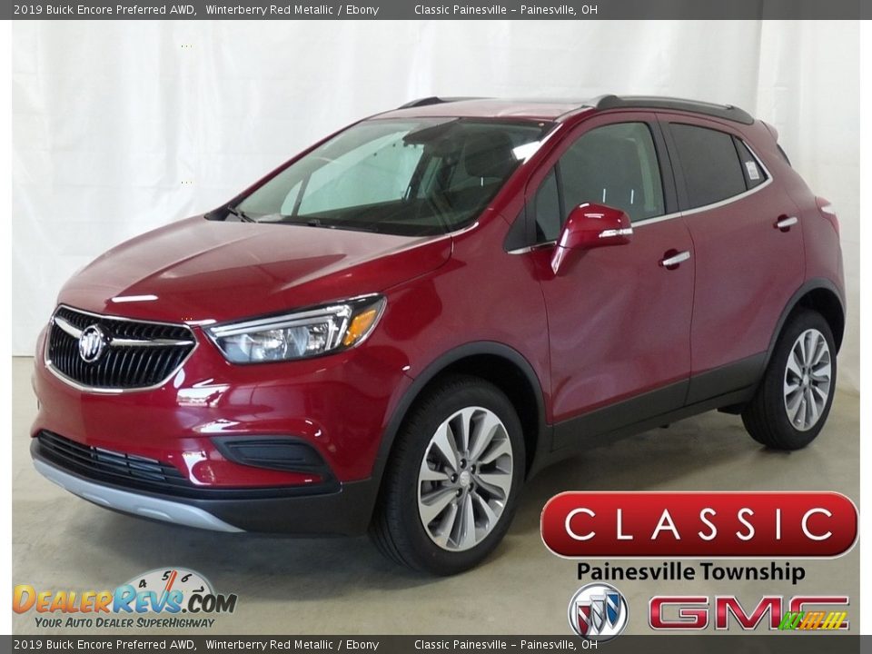 2019 Buick Encore Preferred AWD Winterberry Red Metallic / Ebony Photo #1