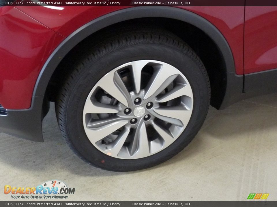 2019 Buick Encore Preferred AWD Winterberry Red Metallic / Ebony Photo #5