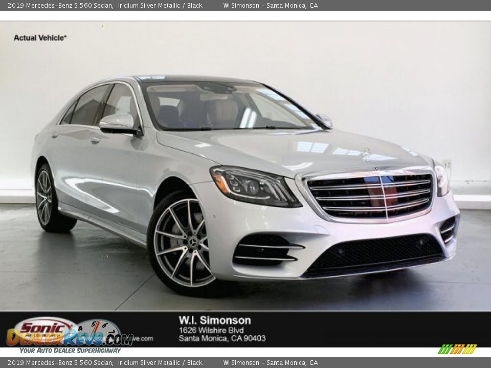 2019 Mercedes-Benz S 560 Sedan Iridium Silver Metallic / Black Photo #1