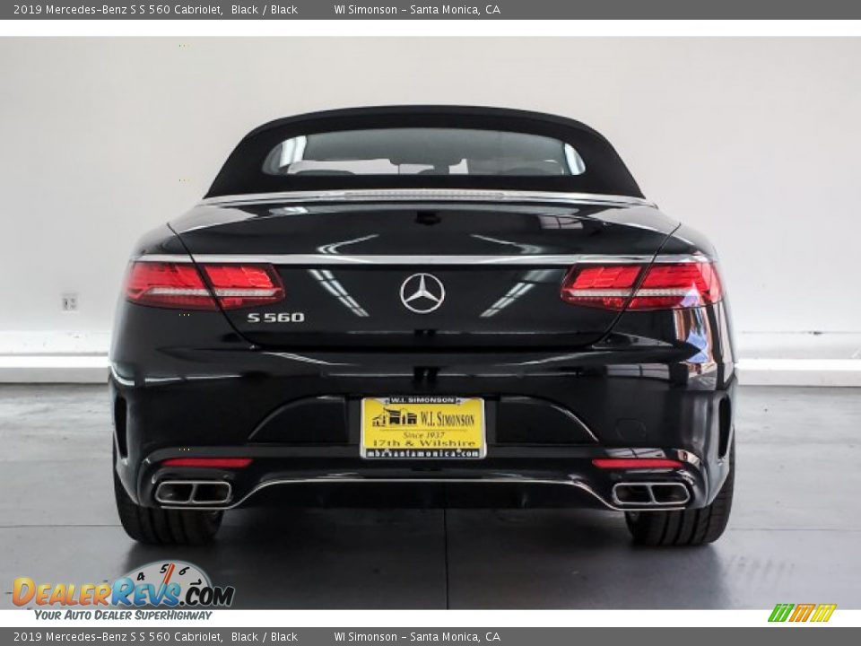 2019 Mercedes-Benz S S 560 Cabriolet Black / Black Photo #3