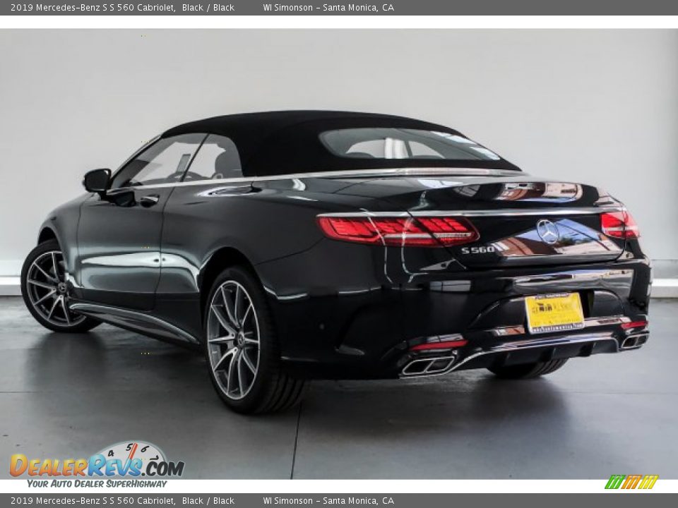 2019 Mercedes-Benz S S 560 Cabriolet Black / Black Photo #10