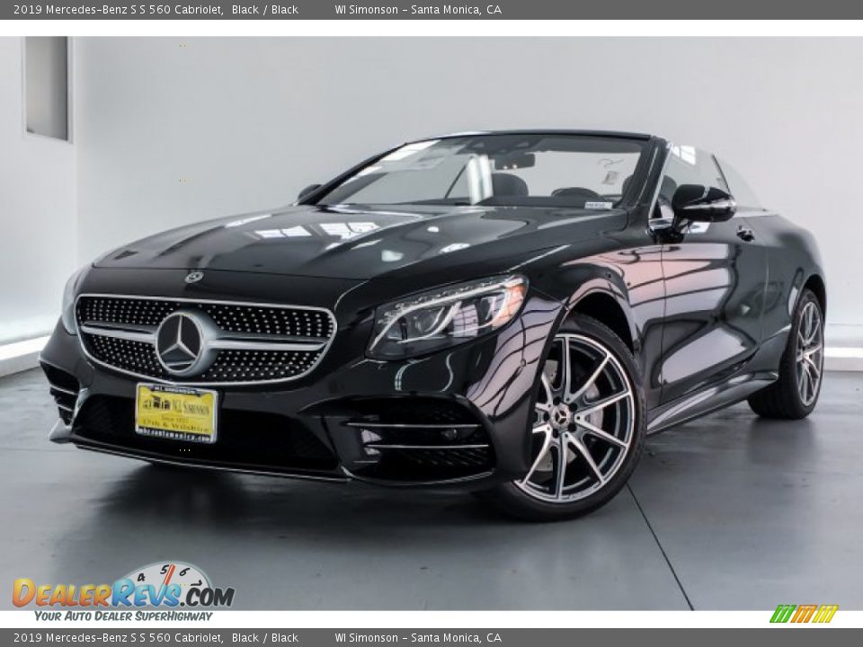 2019 Mercedes-Benz S S 560 Cabriolet Black / Black Photo #12