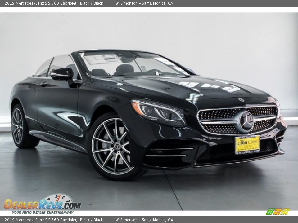 2019 Mercedes-Benz S S 560 Cabriolet Black / Black Photo #14