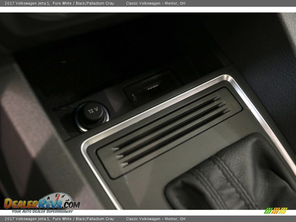 2017 Volkswagen Jetta S Pure White / Black/Palladium Gray Photo #14